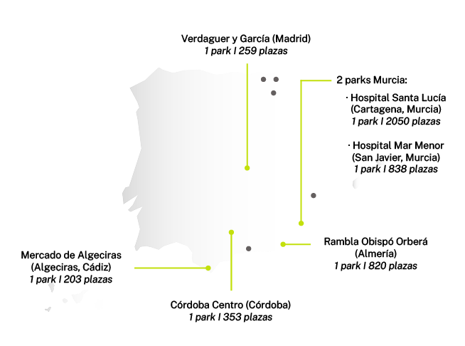 Mapa de aparcamientos