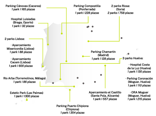 Mapa de aparcamientos
