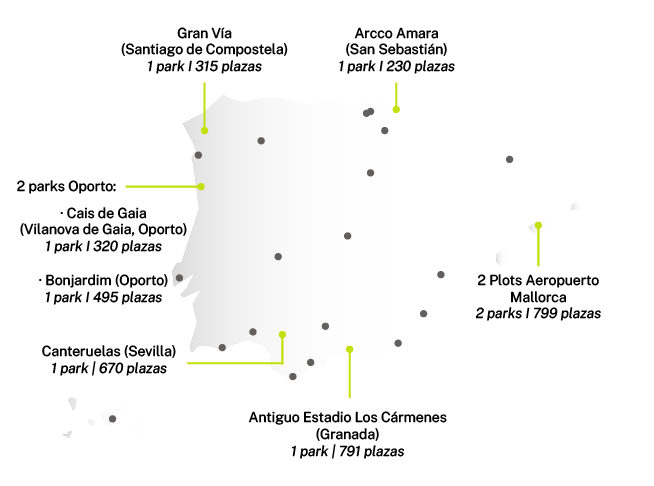 Mapa de aparcamientos